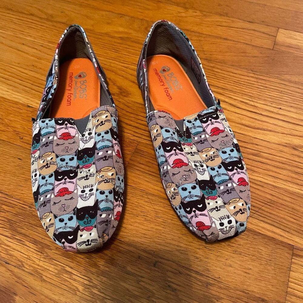 BOBS | memory foam cat slip ons W10 - Picture 2 of 8